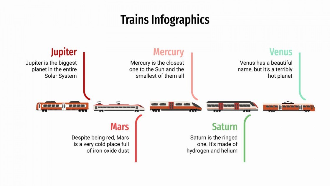 Trains Infographics Google Slides & PowerPoint Template