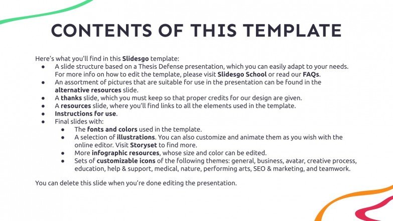 Copyright Law Thesis Template For Google Slides PPT