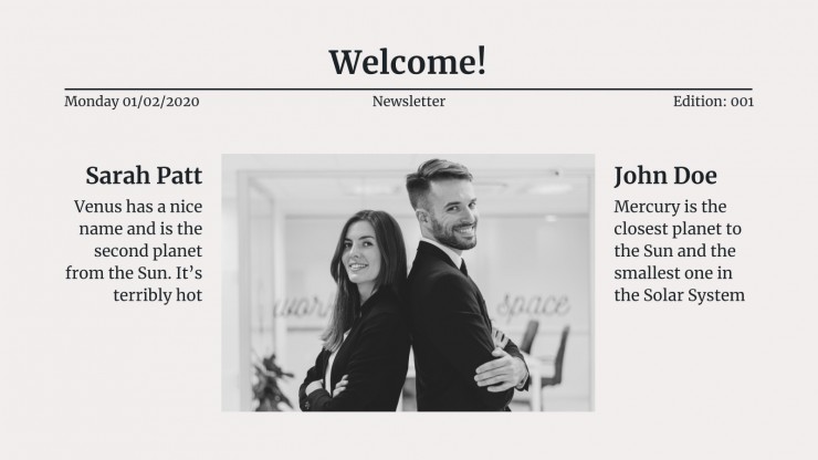 Plantilla de presentación El periódico