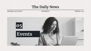 Modelo de apresentação Notícias diárias