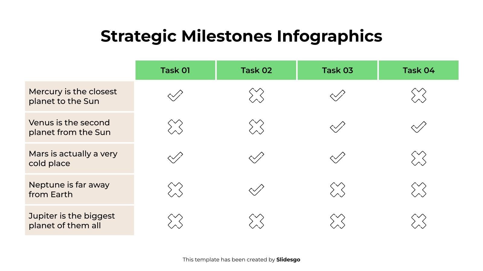Financial Milestone Example Strategic Milestones Infographics Template