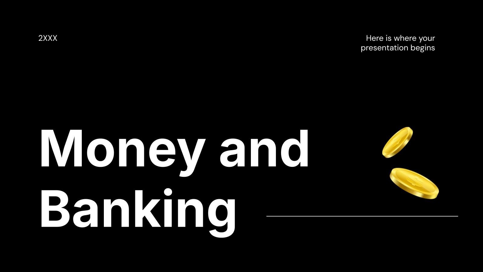 Geld und Bankwesen Präsentationsvorlage
