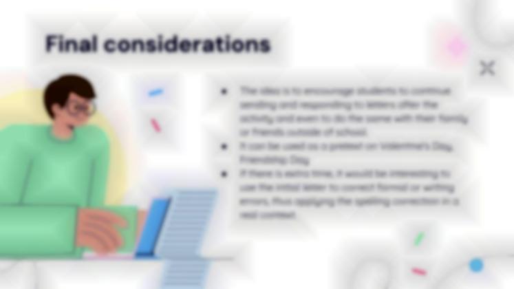 Plantilla de presentación Carta a un amigo