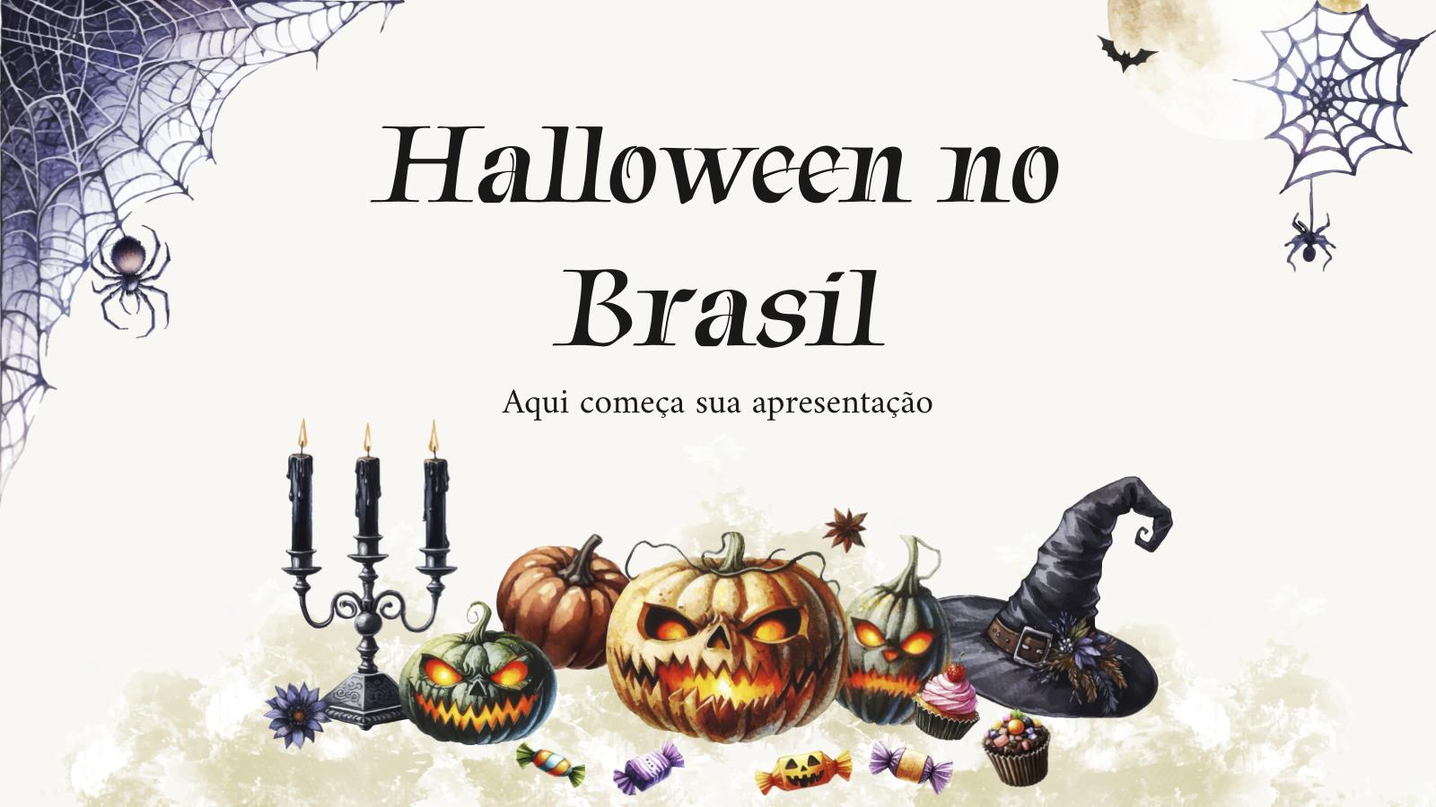 Halloween in Brasilien Präsentationsvorlage