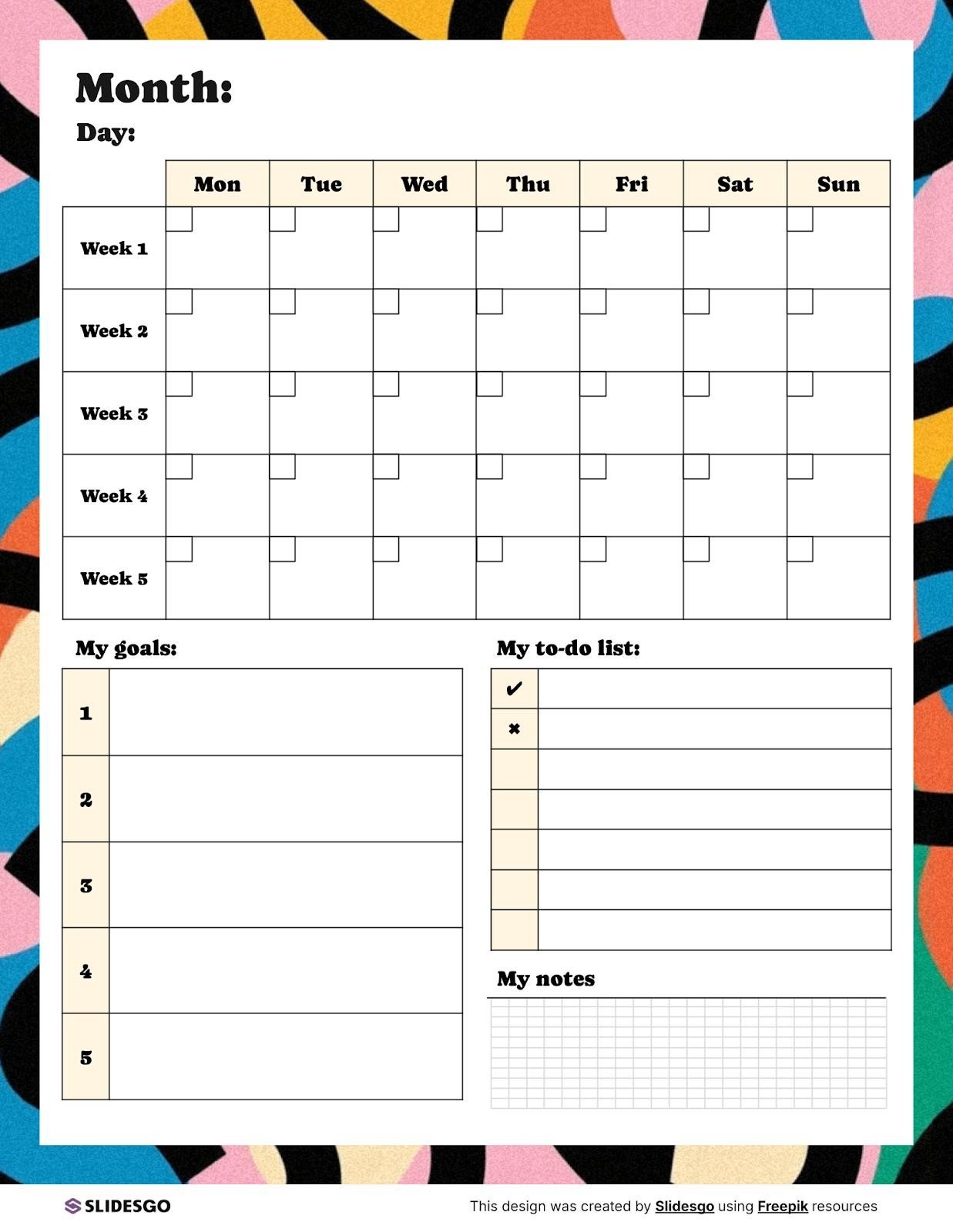 Teacher Planner Template