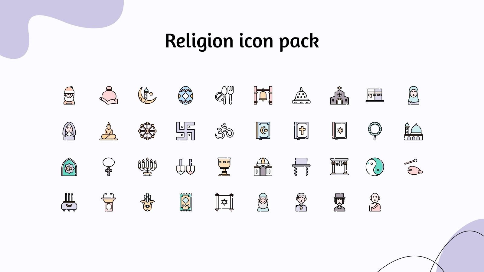 Religion Icon Pack Template