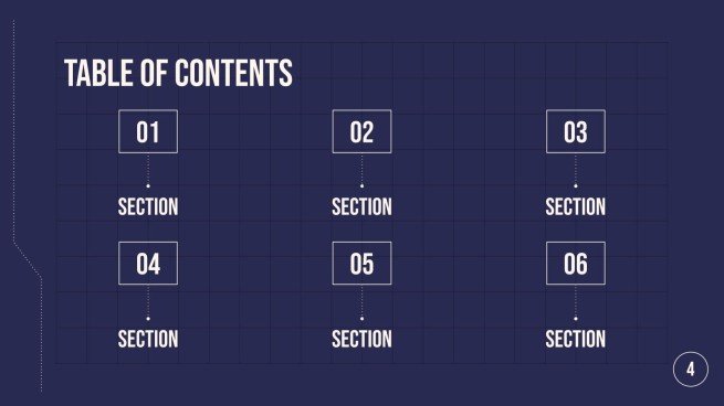 Distorted Type Style Pitch Deck presentation template 