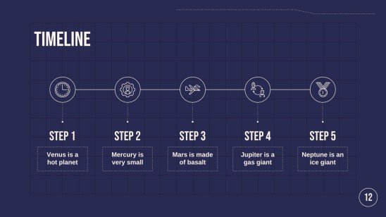 Distorted Type Style Pitch Deck presentation template 