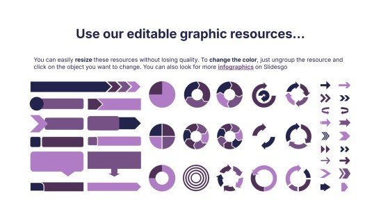 Distorted Type Style Pitch Deck presentation template 