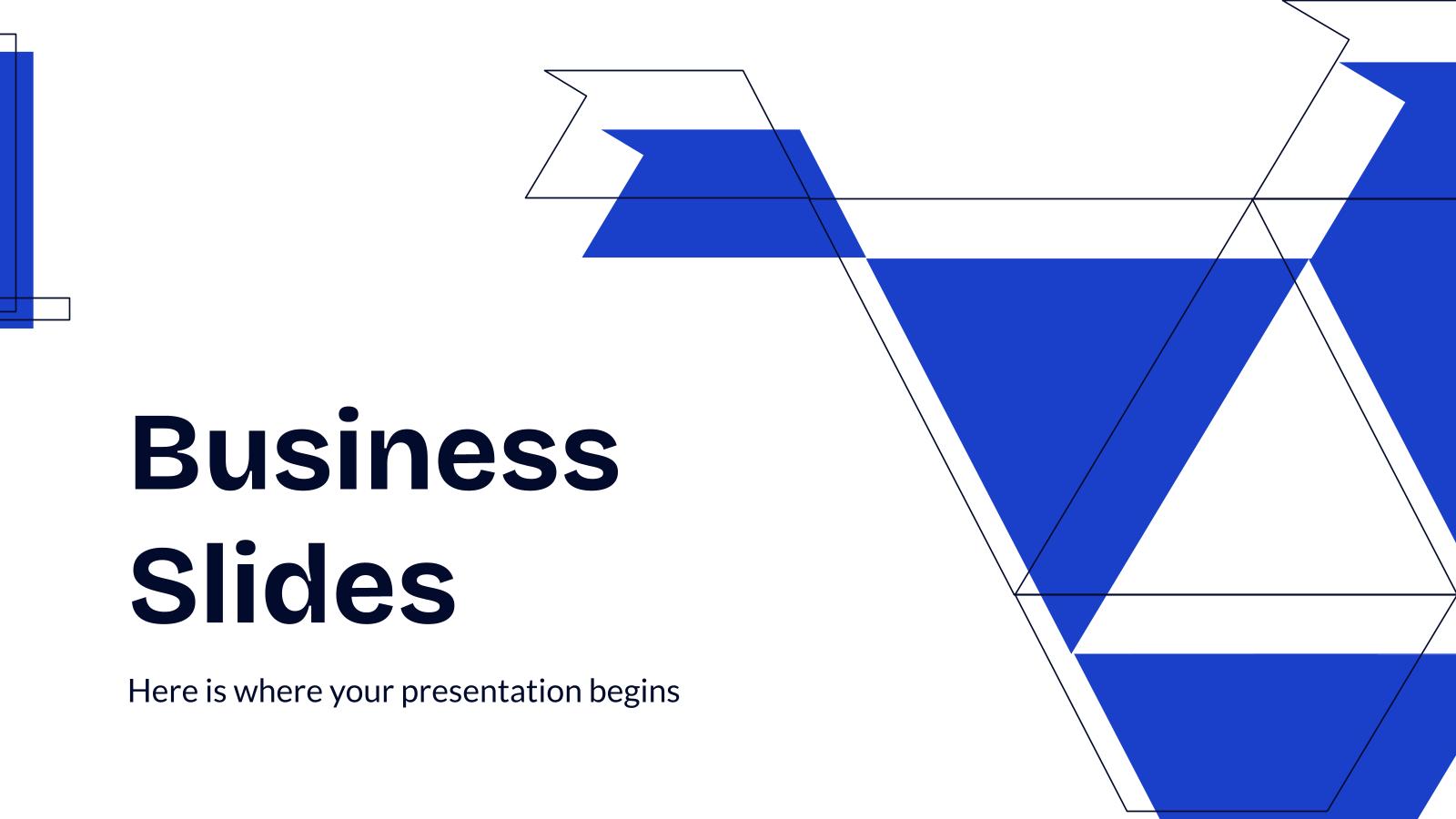 Geschäftsfolien Präsentationsvorlage