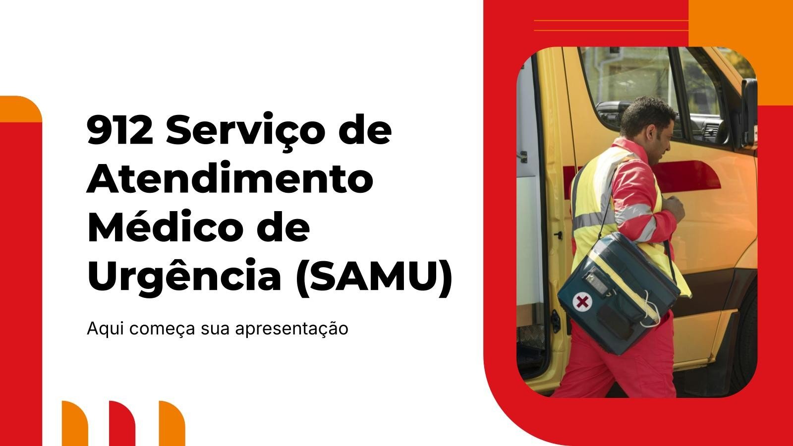 Modelo de apresentação 912 Serviço Médico de Emergência