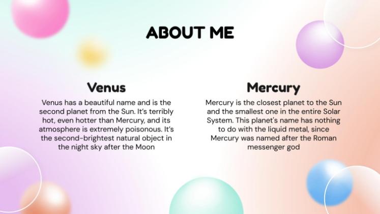 Glassmorphism Style CV presentation template 