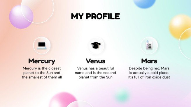 Glassmorphism Style CV presentation template 