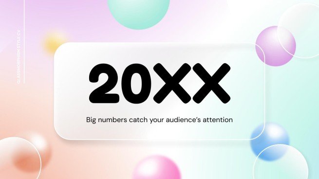 Glassmorphism Style CV presentation template 