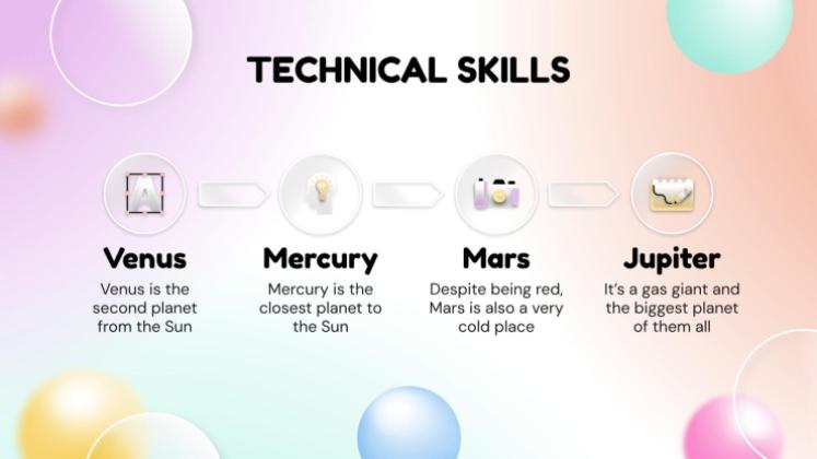 Glassmorphism Style CV presentation template 