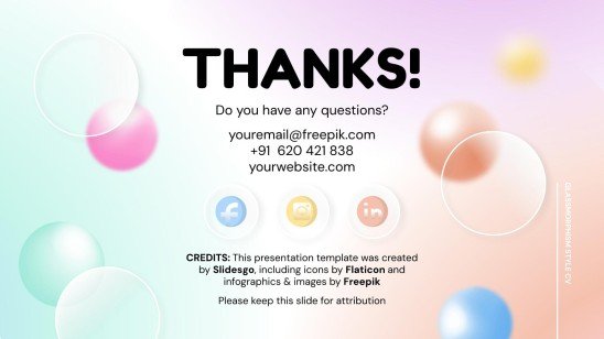 Glassmorphism Style CV presentation template 