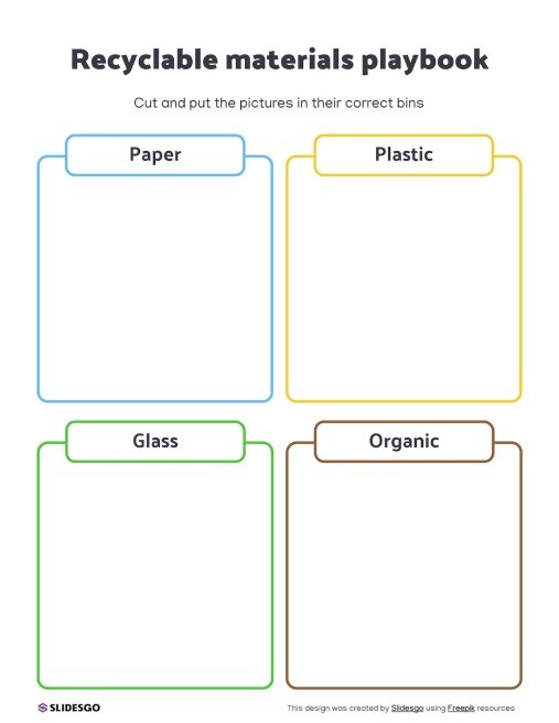 Recyclable Materials Playbook Template