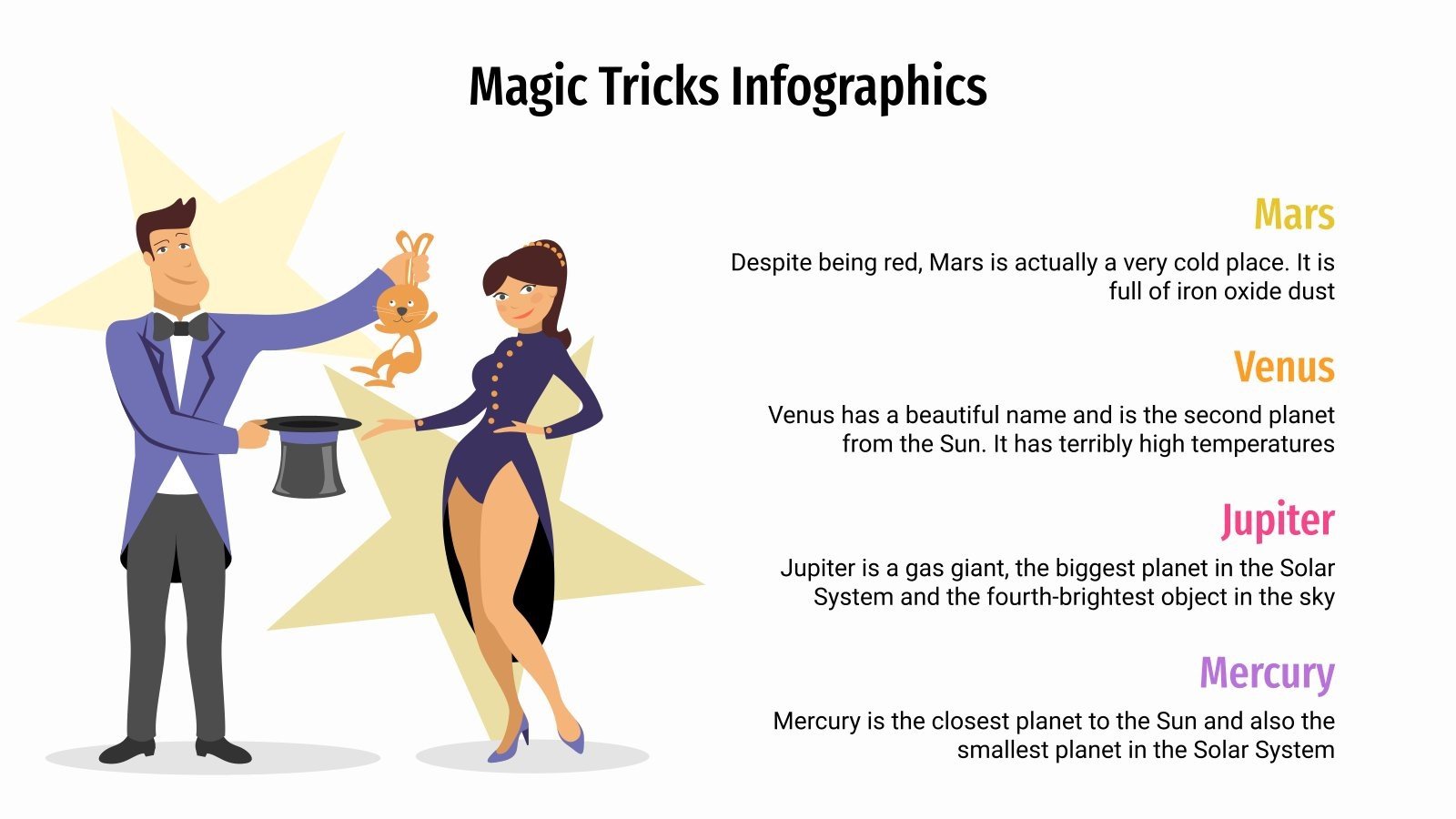Magic Tricks Infographics Google Slides & PPT template