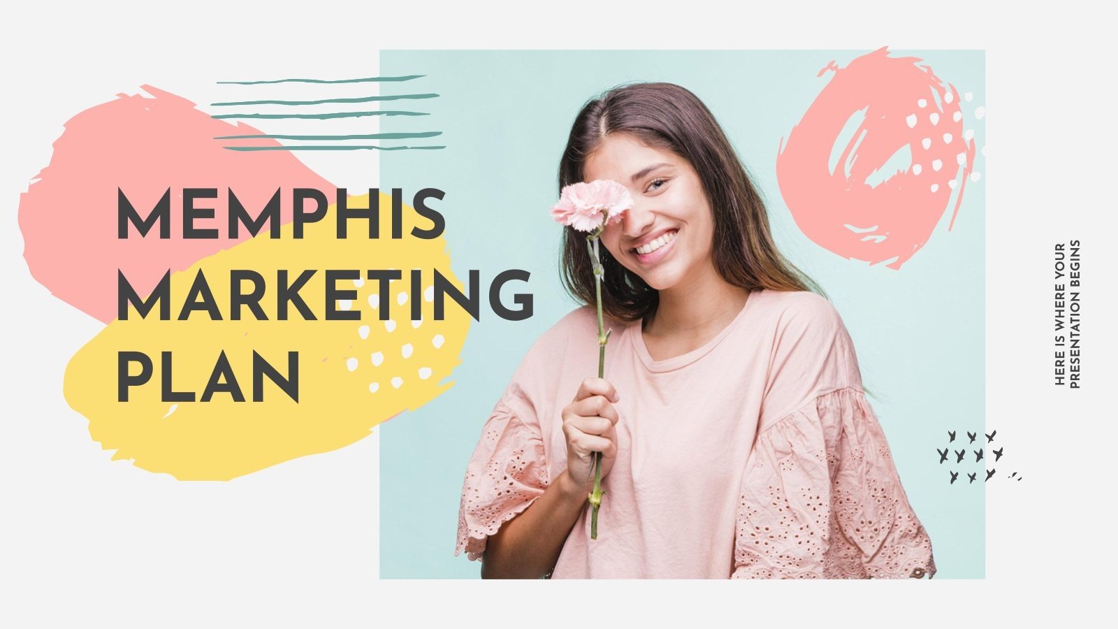 Plan marketing Memphis Modèles de présentation