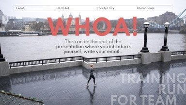 Der London-Marathon Präsentationsvorlage