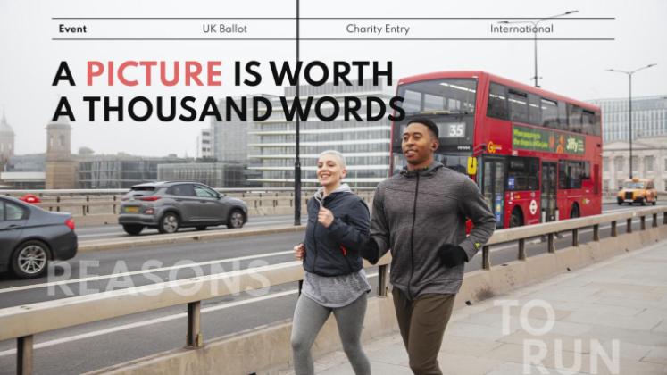 Der London-Marathon Präsentationsvorlage