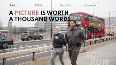 Der London-Marathon Präsentationsvorlage