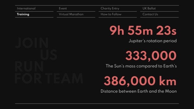 Der London-Marathon Präsentationsvorlage