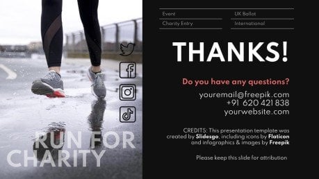 Der London-Marathon Präsentationsvorlage