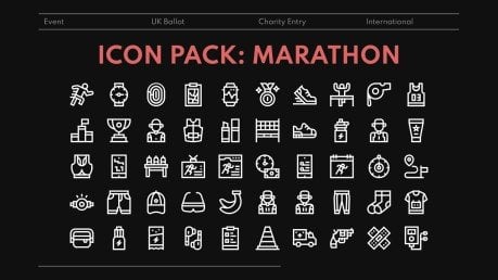 Der London-Marathon Präsentationsvorlage