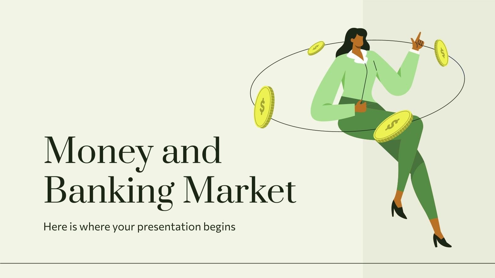 Geld- und Bankenmarkt Präsentationsvorlage