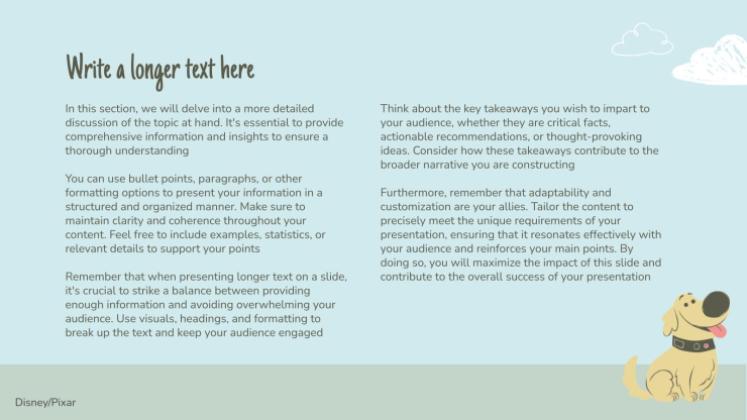 L'aventure Là-haut Modèles de présentation