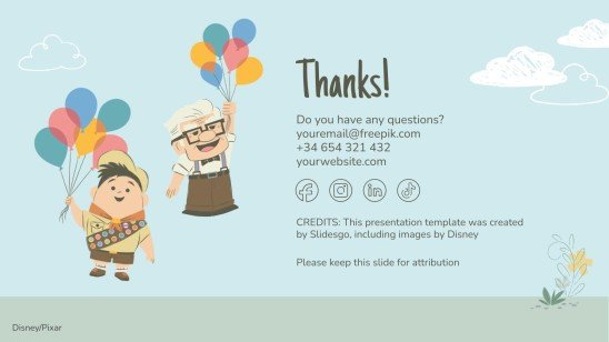 L'aventure Là-haut Modèles de présentation