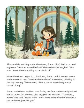 두려움 극복하기 스토리북 프레젠테이션 템플릿