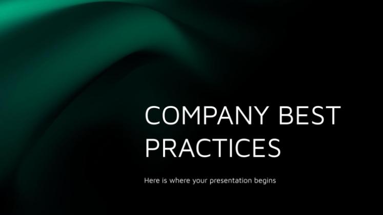 Company Best Practices presentation template 