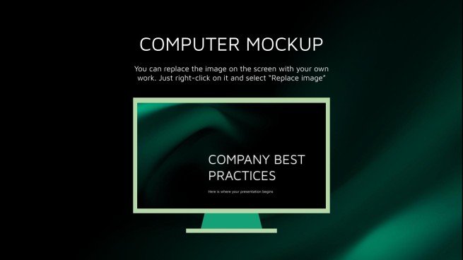 Company Best Practices presentation template 