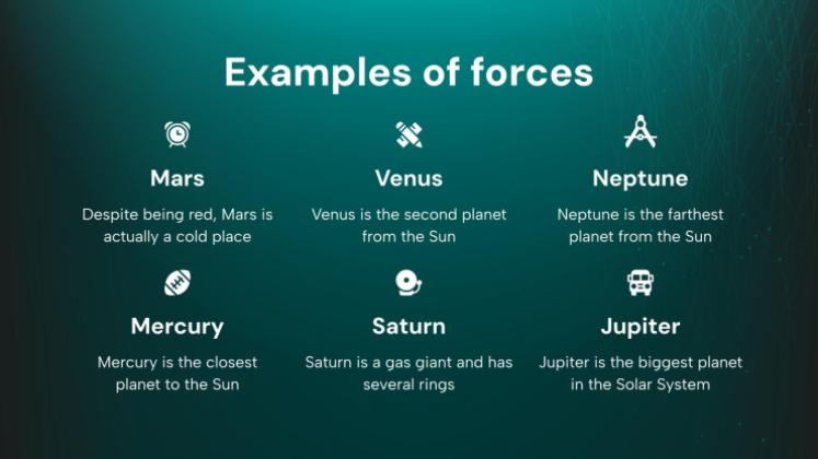 Force, mouvement et énergie - Sciences - 2e année Modèles de présentation