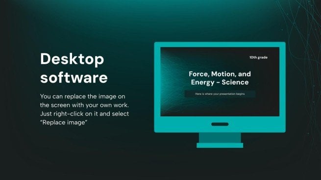 Force, mouvement et énergie - Sciences - 2e année Modèles de présentation