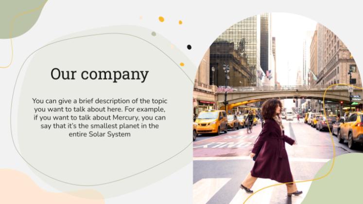 Plan marketing avec une esthétique minimaliste de New York Modèles de présentation