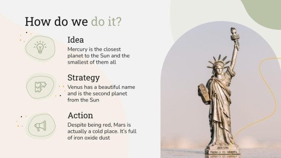 Plan marketing avec une esthétique minimaliste de New York Modèles de présentation