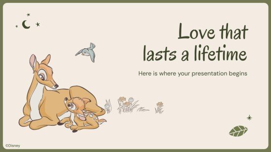 Bambi Mother's Day presentation template 