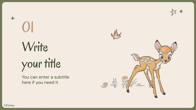 Bambi Mother's Day presentation template 