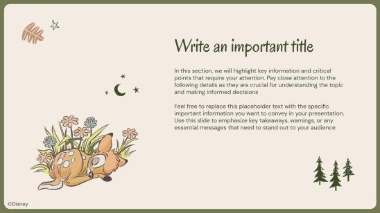 Bambi Mother's Day presentation template 