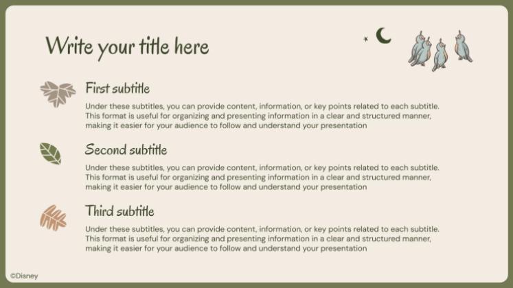 Bambi Mother's Day presentation template 