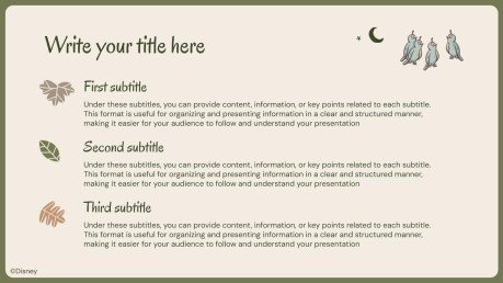 Bambi Mother's Day presentation template 