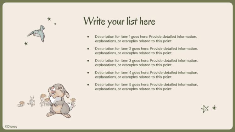 Bambi Mother's Day presentation template 