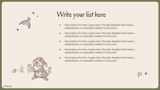 Bambi Mother's Day presentation template 