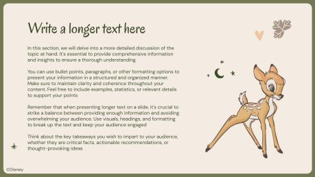 Bambi Mother's Day presentation template 