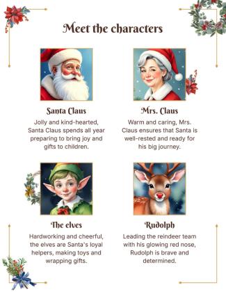 Modelo de apresentação Livro de histórias de Natal