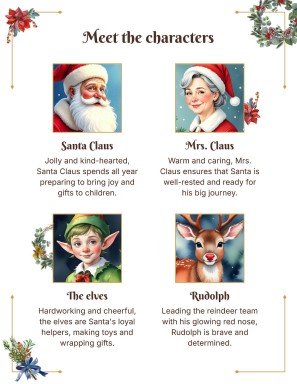 Modelo de apresentação Livro de histórias de Natal