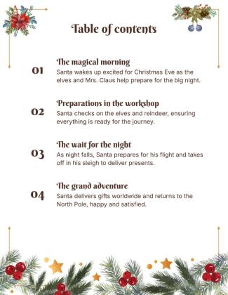 Modelo de apresentação Livro de histórias de Natal